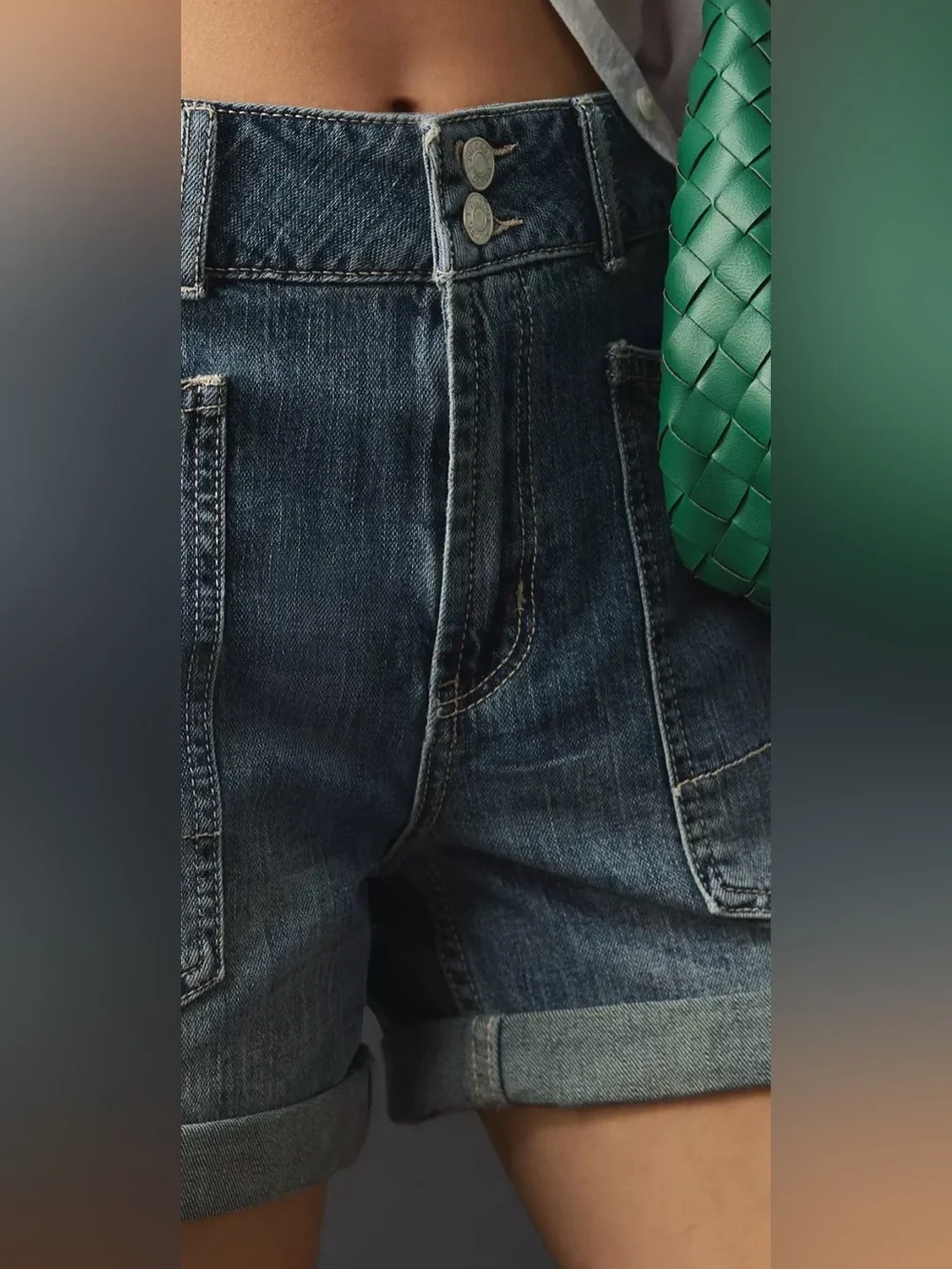 EUC Pilcro The Wanderer Denim Shorts - Picture 4 of 11